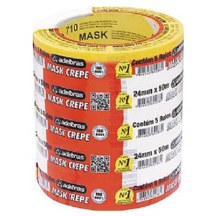 Fita Crepe Mask-Crepe 24Mmx50Mt Adelbras Cx 5